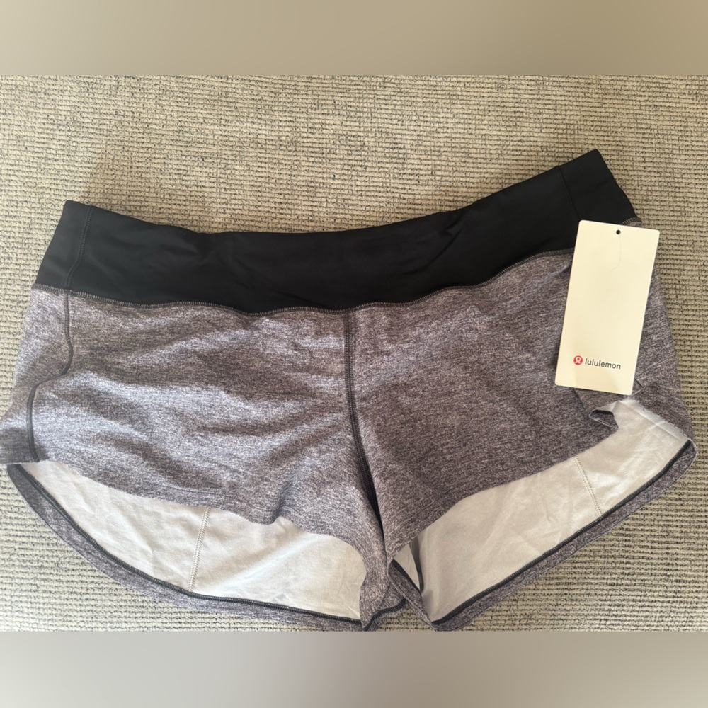lululemon athletica Black and Gray Women Shorts